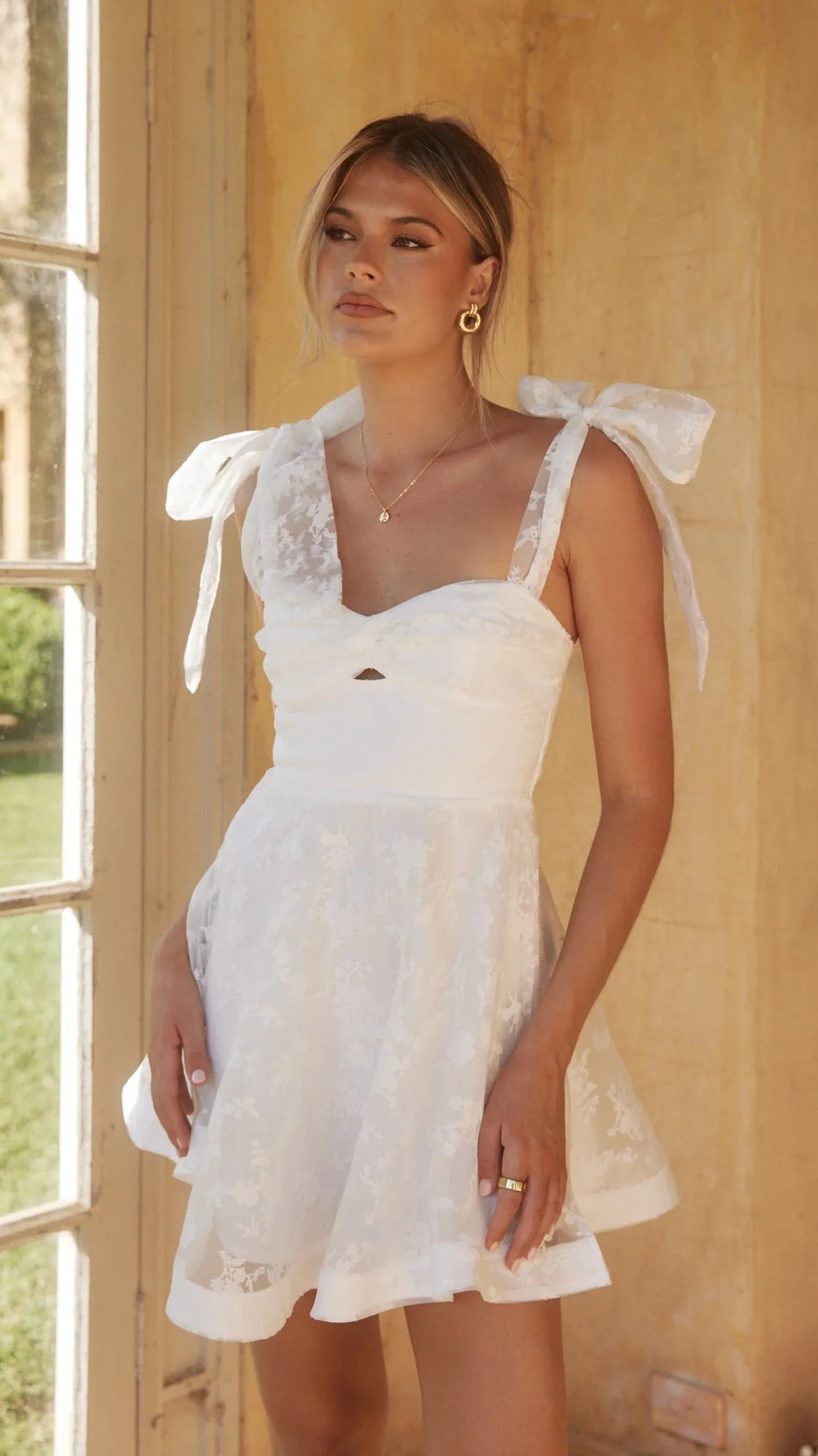 Karis Mini Dress White