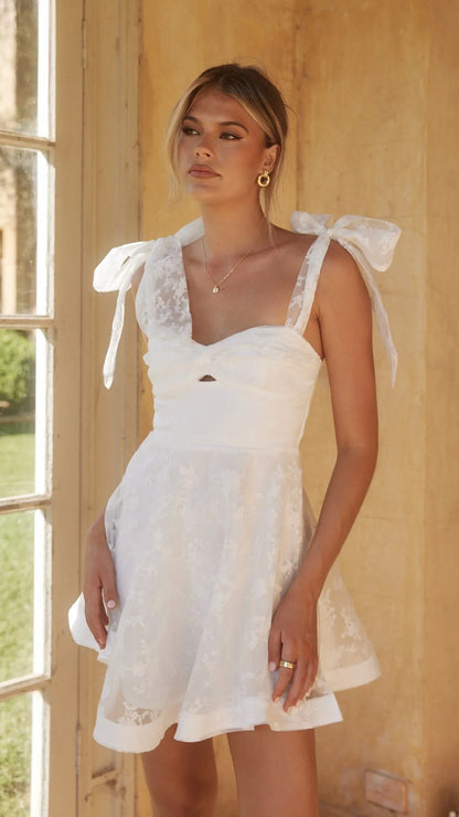 Karis Mini Dress White