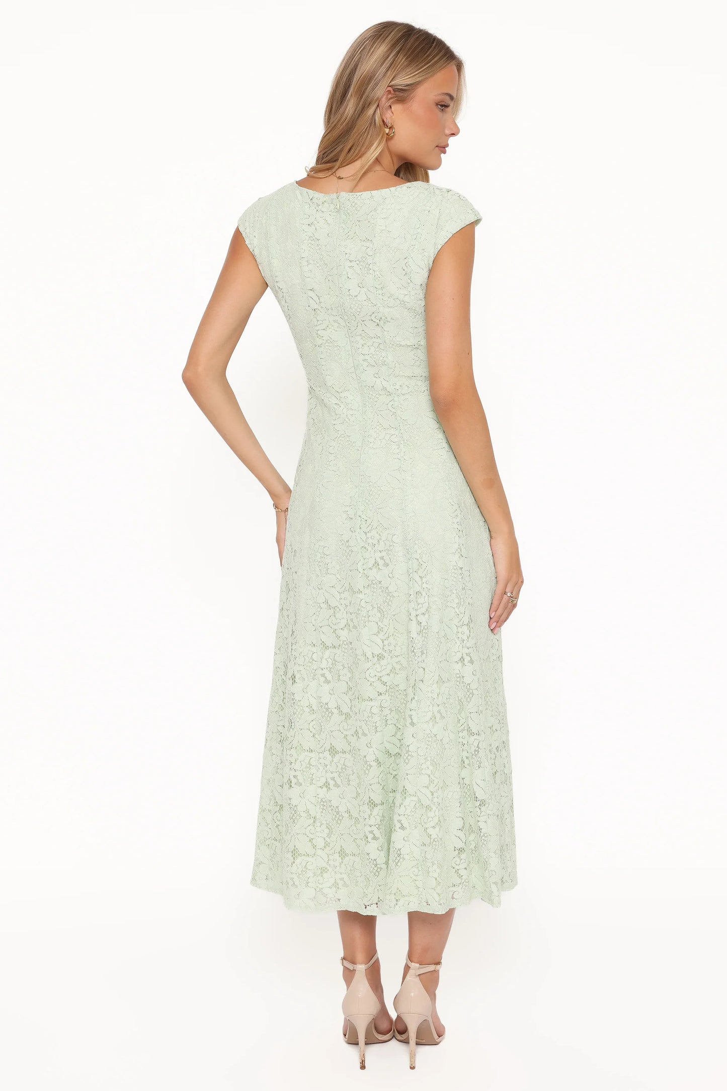 Mapleton Maxi Dress Sage Green Lace