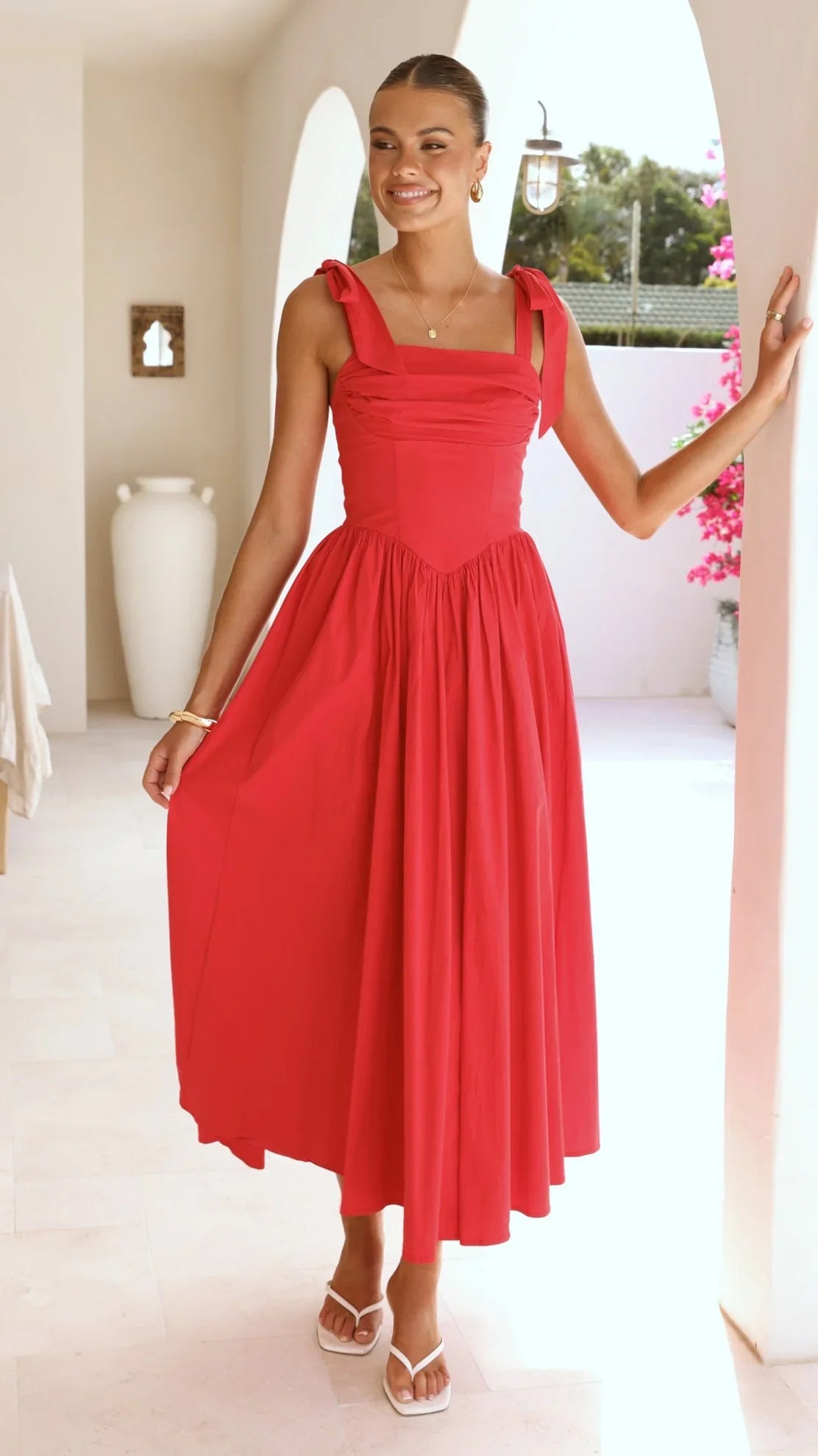 Haisley Maxi Dress Red