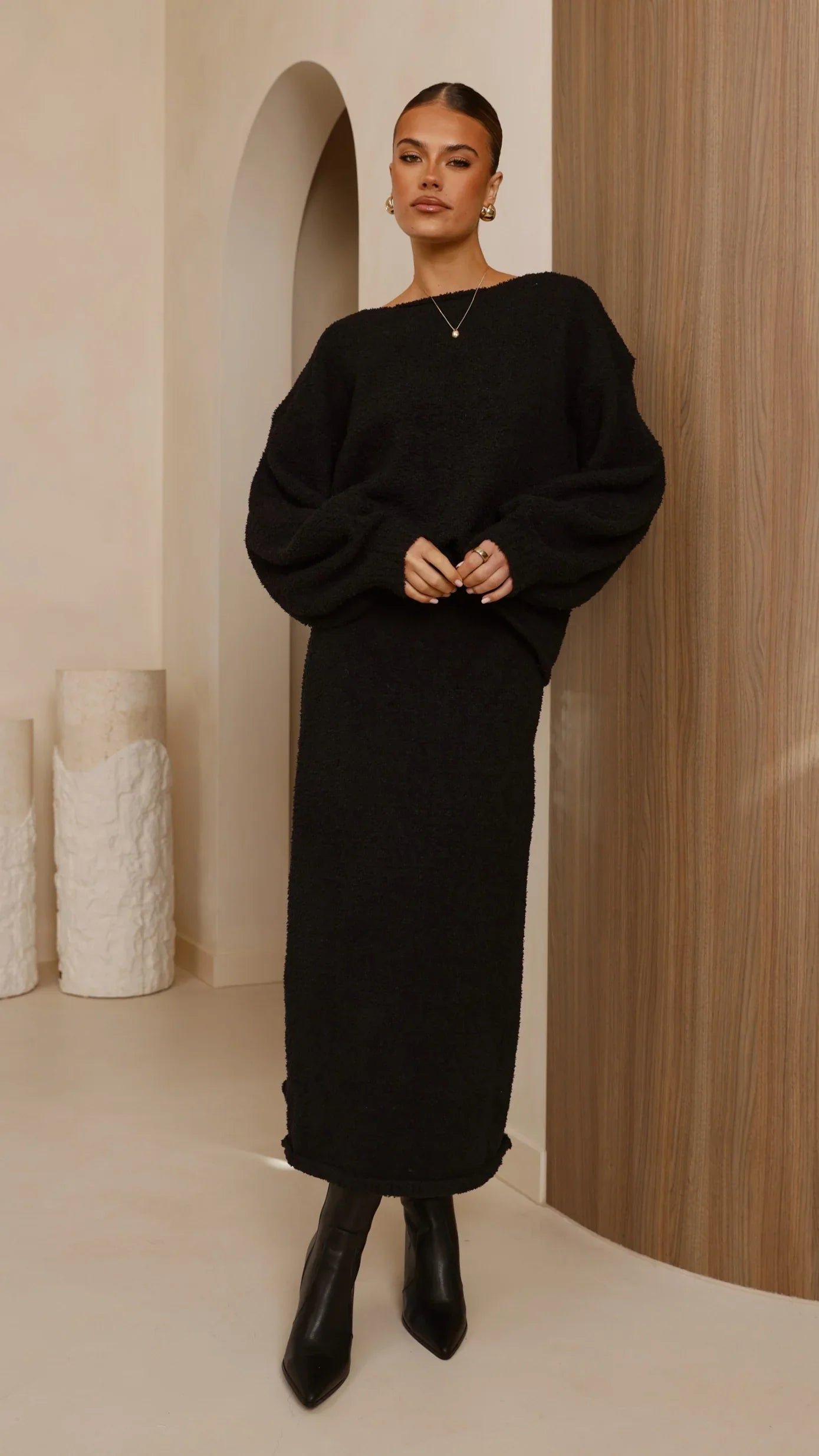 Cohen Knit Jumper Black