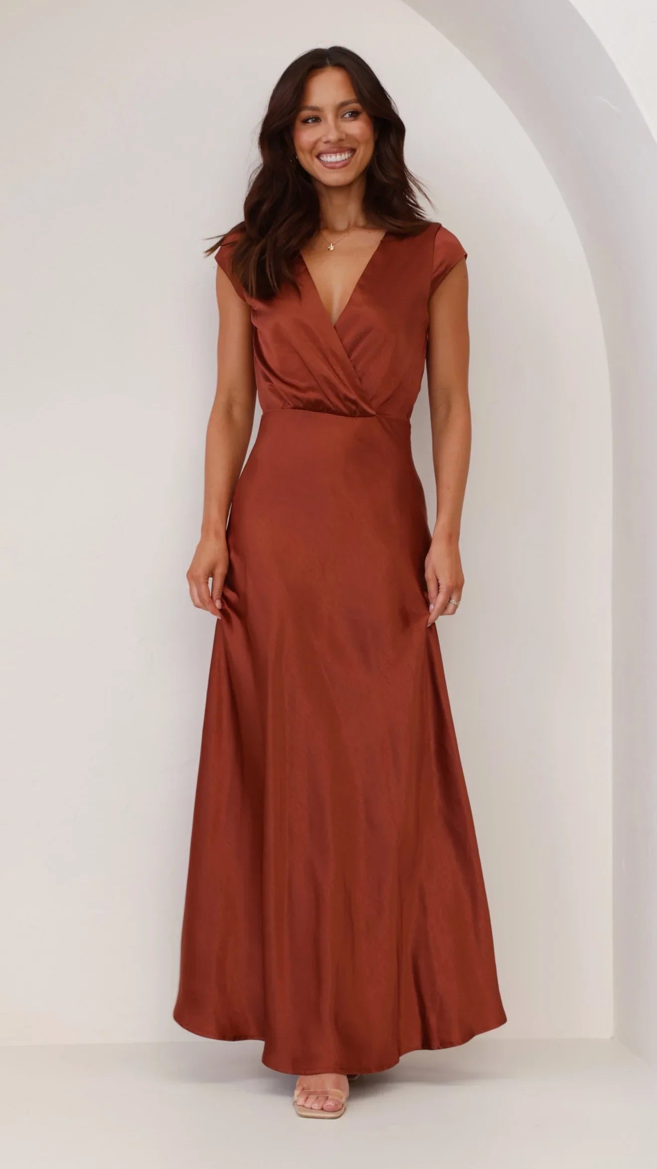 Selma Maxi Dress Rust