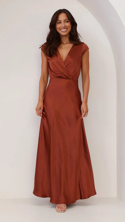 Selma Maxi Dress Rust