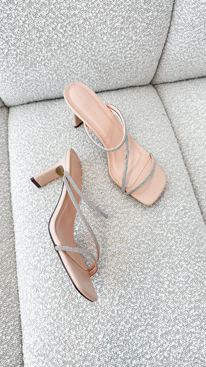 Femi Heel Nude Diamante