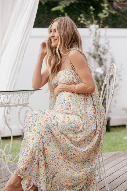 Colette Maxi Dress Garden Floral