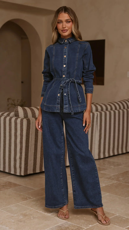 Selene Denim Jacket Dark Denim
