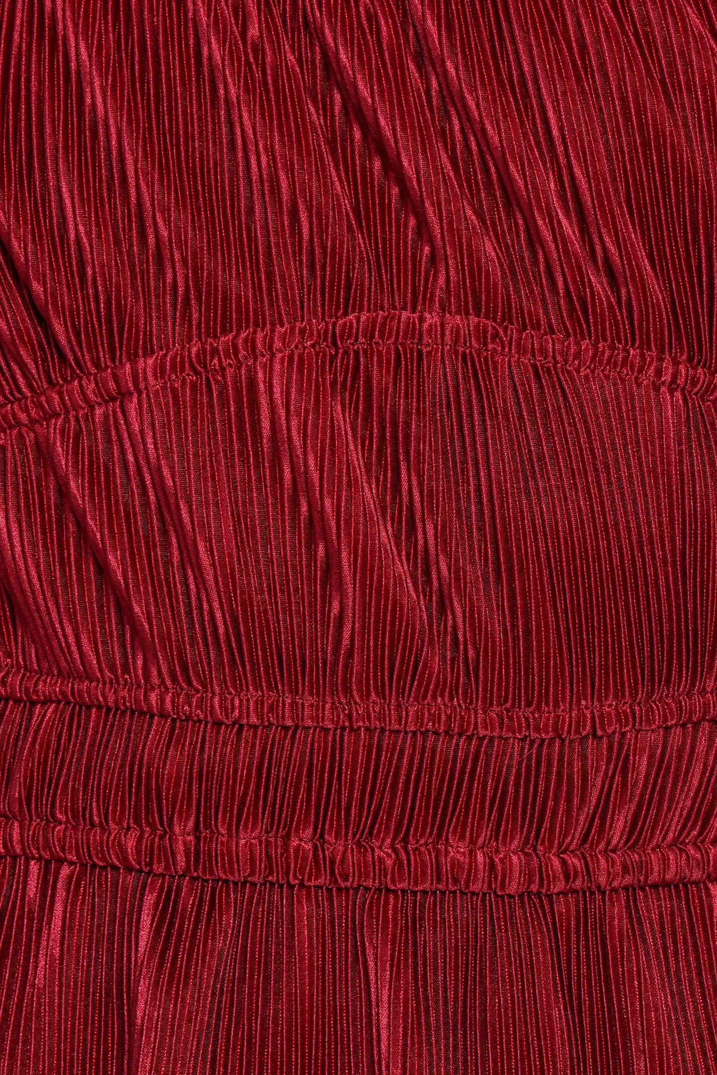 Ceppia Plisse Top Burgundy