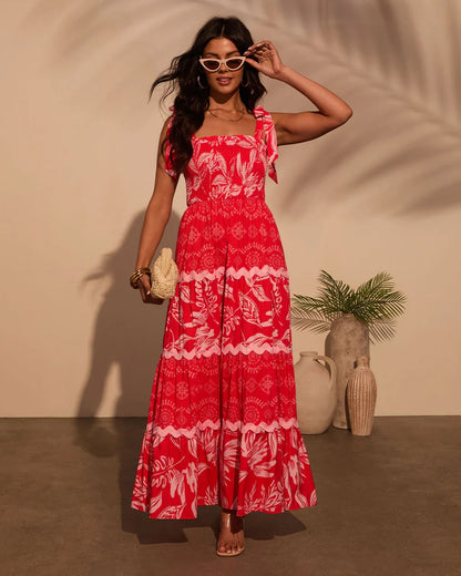 Sarai Tropical Maxi Dress