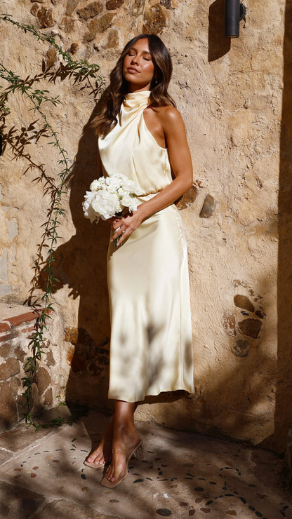 Esther Maxi Dress Lemon