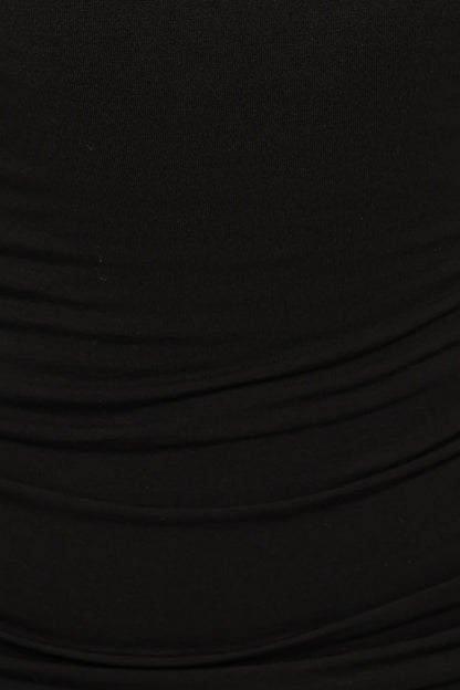 Lainey Twist Knit Top Black