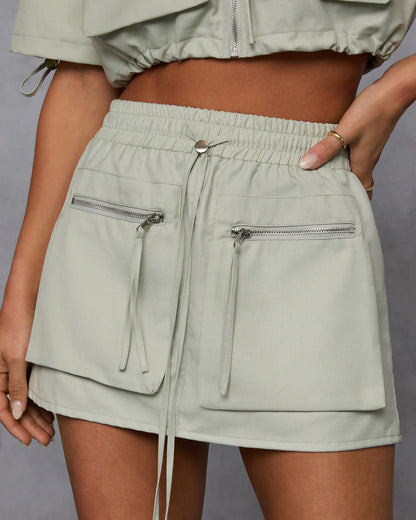 Minimal Muse Cargo Mini Skirt