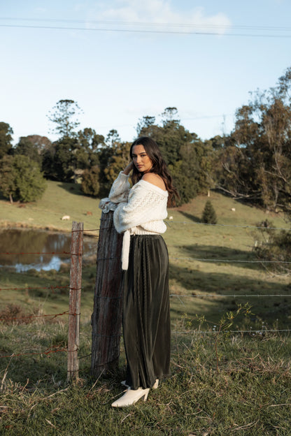 Leria Wide Pant Olive