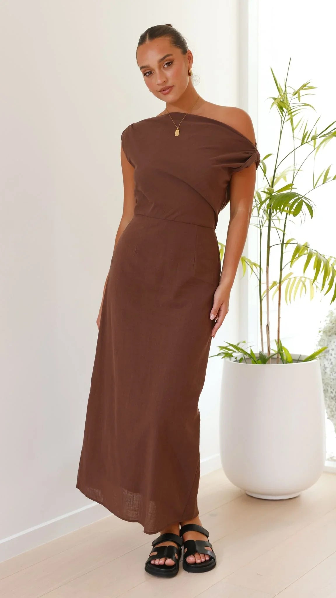 Luci Maxi Dress Brown