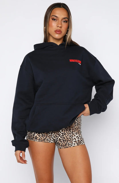 11th Street Shes So Lucky Oversized Hoodie Blueberry Twist