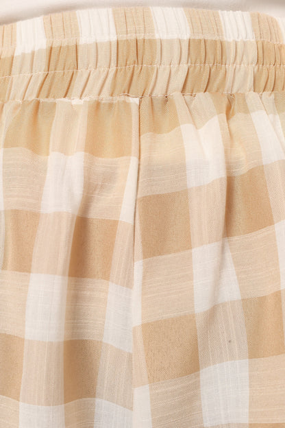Jemmy Shorts Beige Check