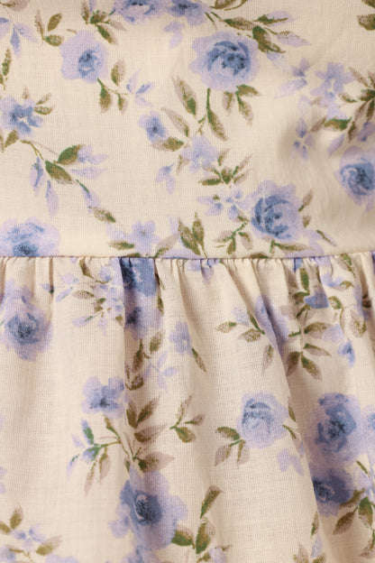 Celia Top Ivory Blue