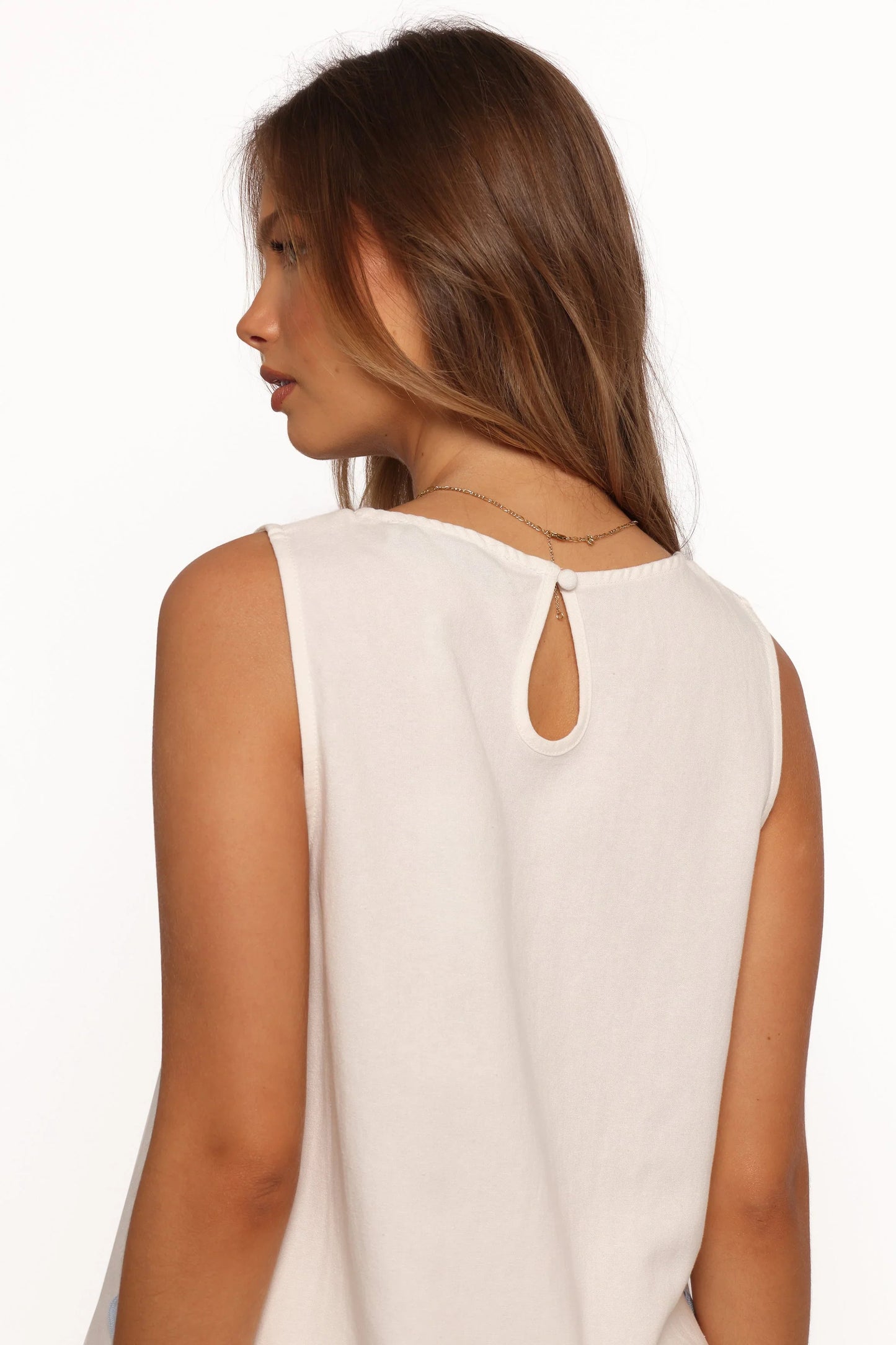 Jasinta Top Cream Blue