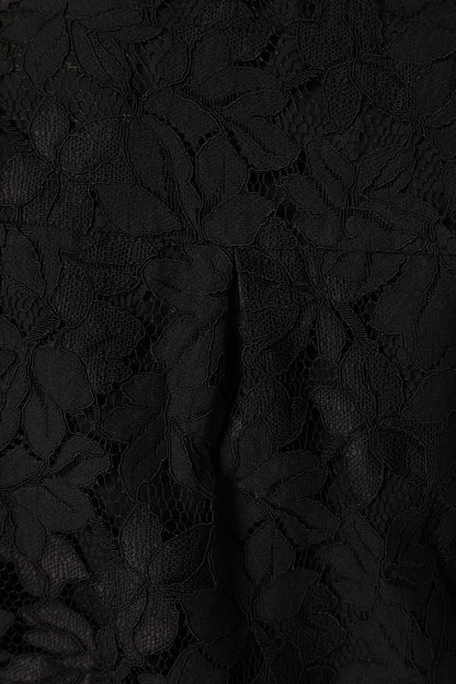Tadeo Lace Shirt Black