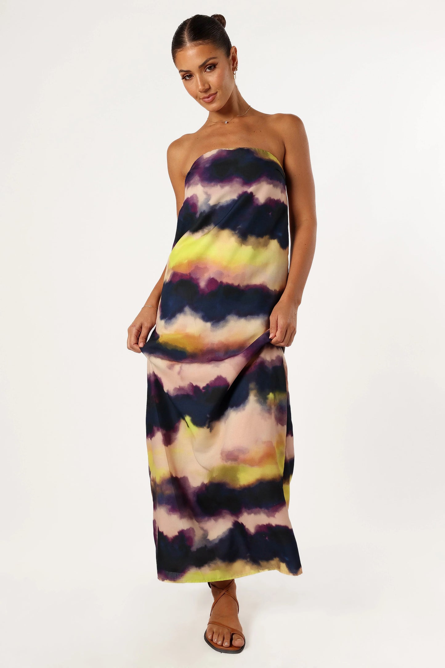 Oasis Strapless Maxi Dress Storm
