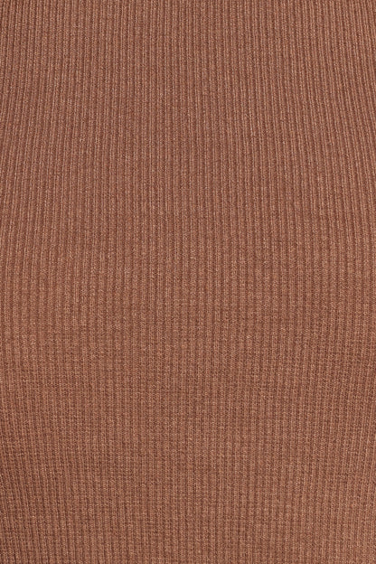 Ari Ribbed Tank Mocha