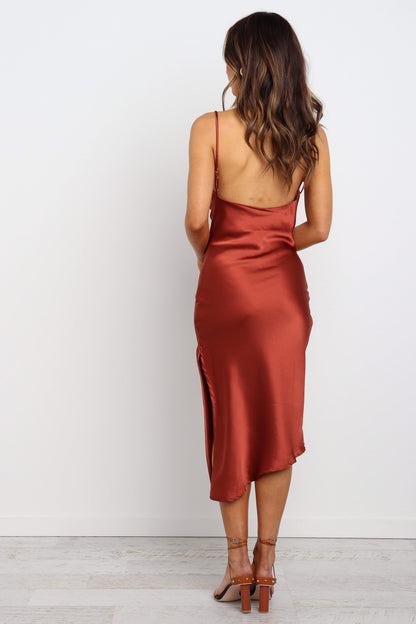 Cyprus Dress Rust