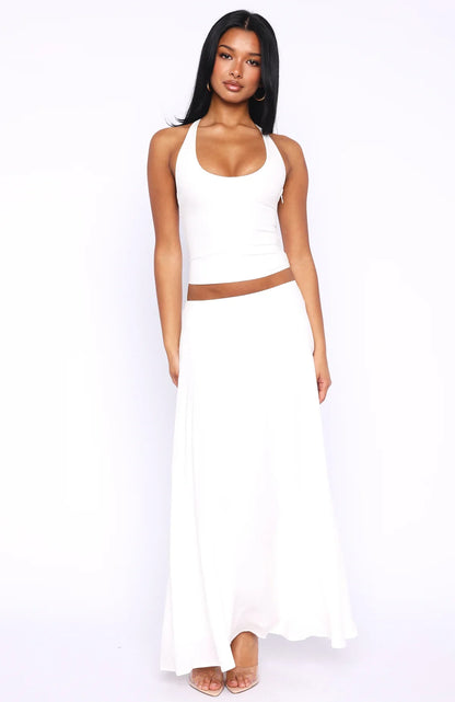 Sunbliss Maxi Skirt White