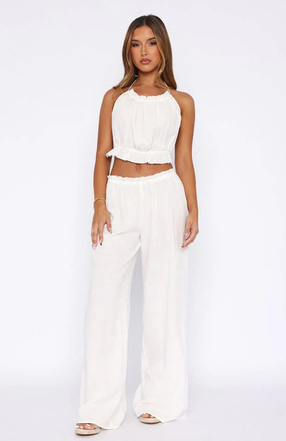 Take Me Away Pant White