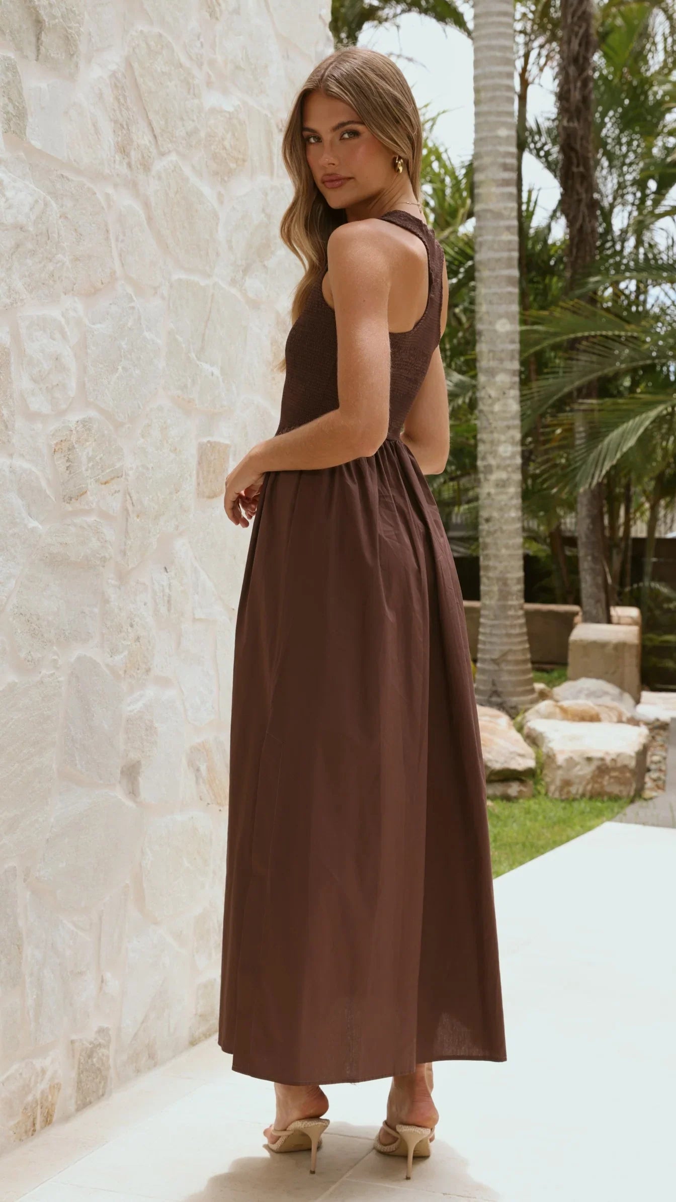 Amira Maxi Dress Chocolate