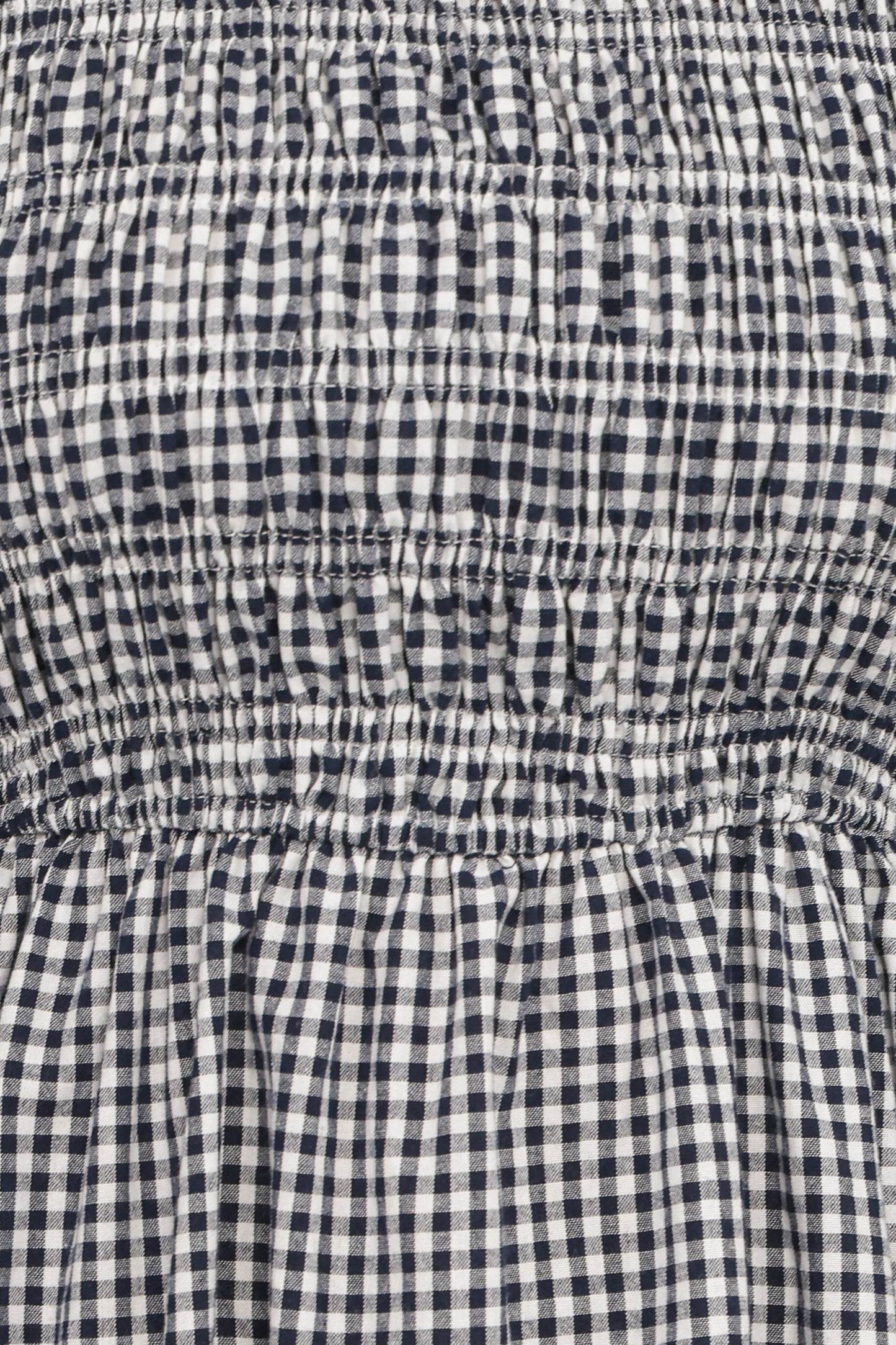 Jessen Long Sleeve Mini Dress Navy Gingham