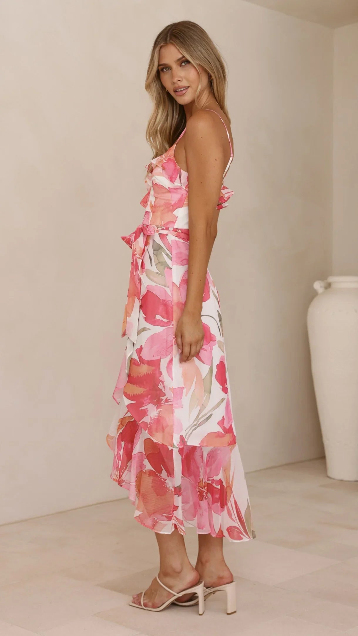 Skyla Maxi Dress Pink Floral