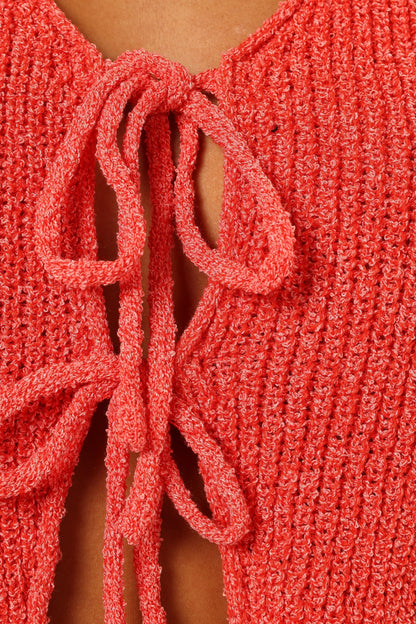 Kendall Knit Top Red