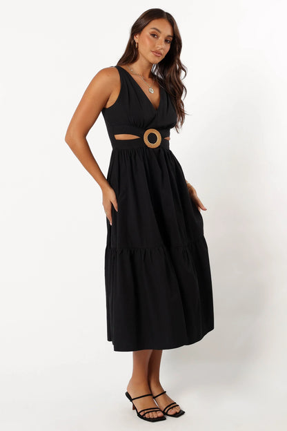 Carmella Midi Dress Black
