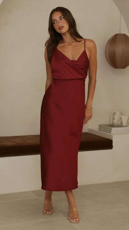 Audrey Maxi Dress Wine