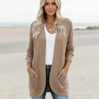 Boho Long Knit Cardigan with Pockets