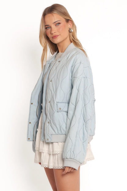 Keah Quilted Jacket Blue