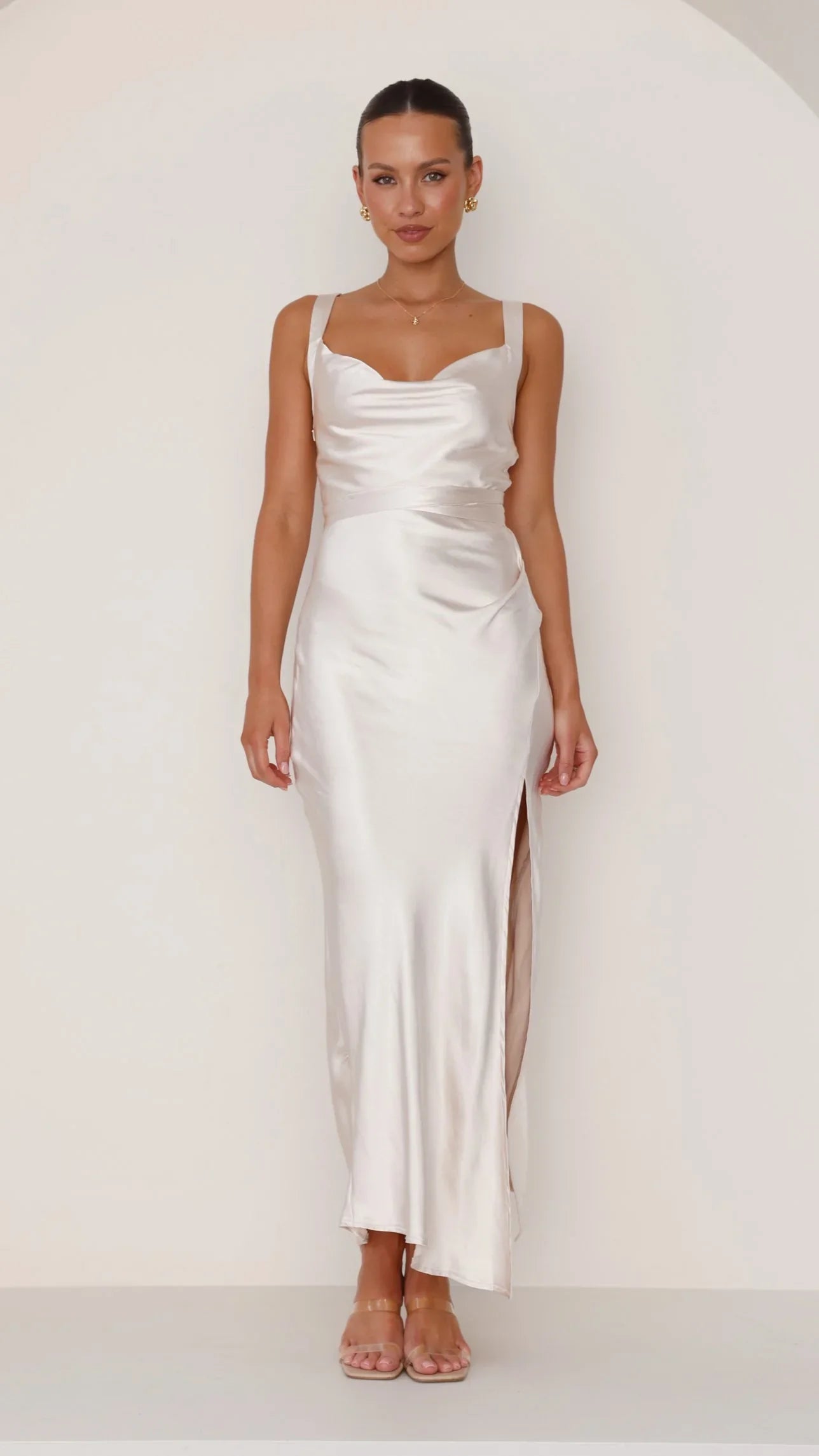 Zendaya Maxi Dress Champagne