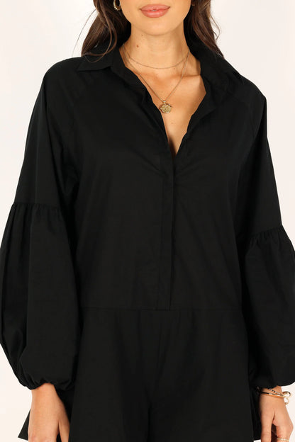 Elsa Romper Black