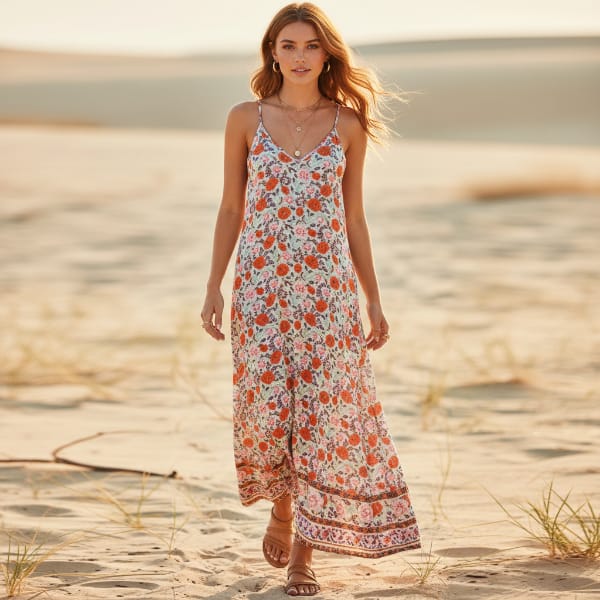 Floral Boho Maxi Sundress