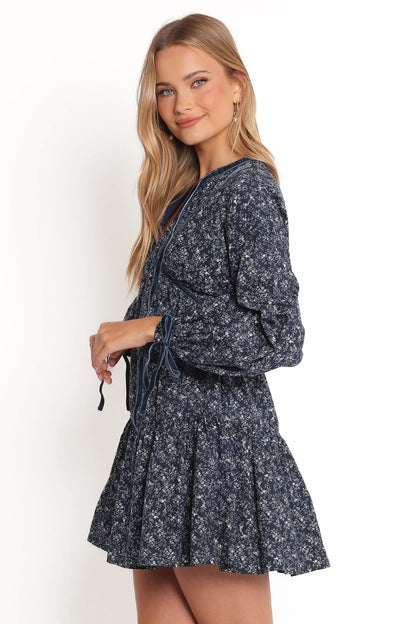 Brooklyn Mini Dress Blue Floral
