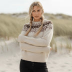 Boho Vintage Knit Pullover Sweater