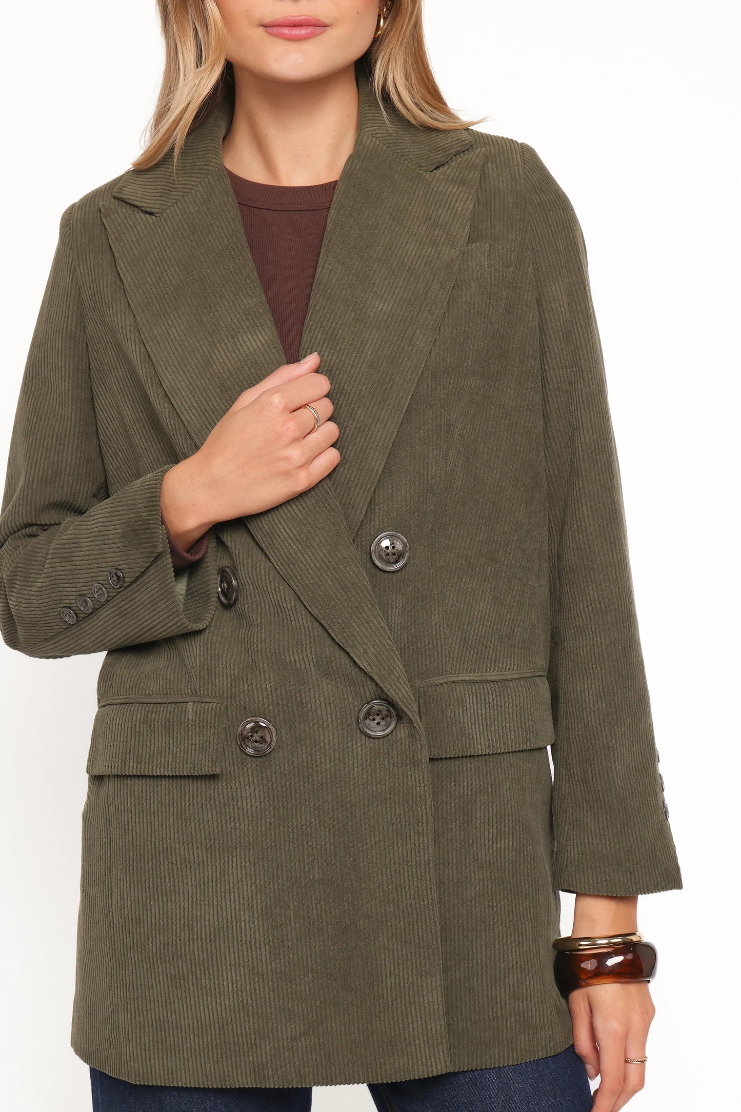 Madi Corduroy Blazer Olive