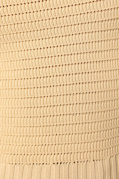 Zia Strapless Knit Top Lemon