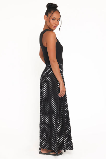 Neveah Pant Black Polka Dot