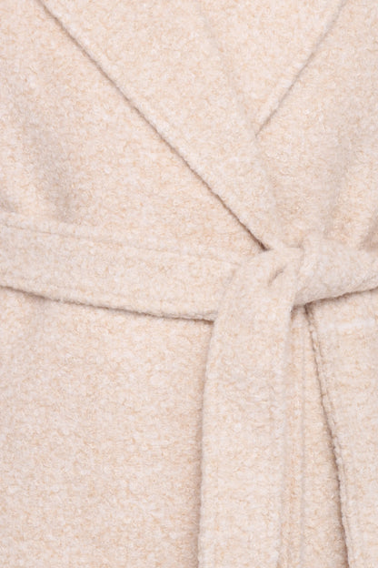 Goodie Shearling Coat Cream