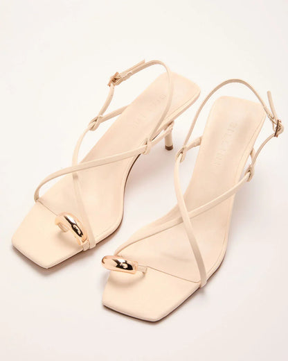 Solmira Strappy Toe Ring Heels