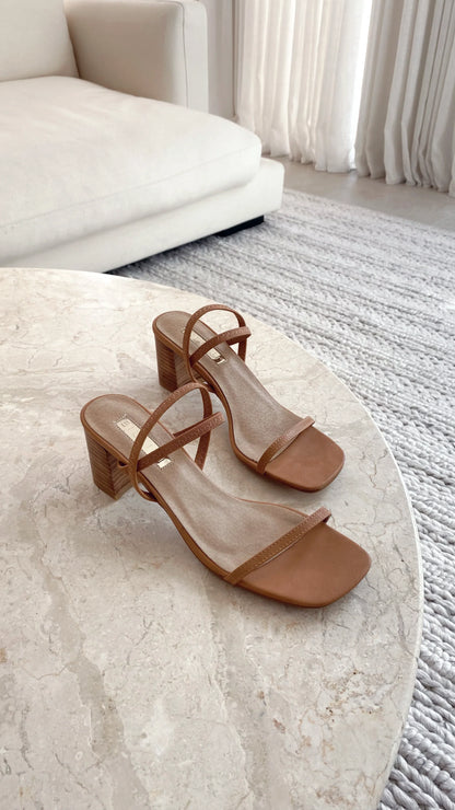 Balton Mule Heel Sugar Brown Natural