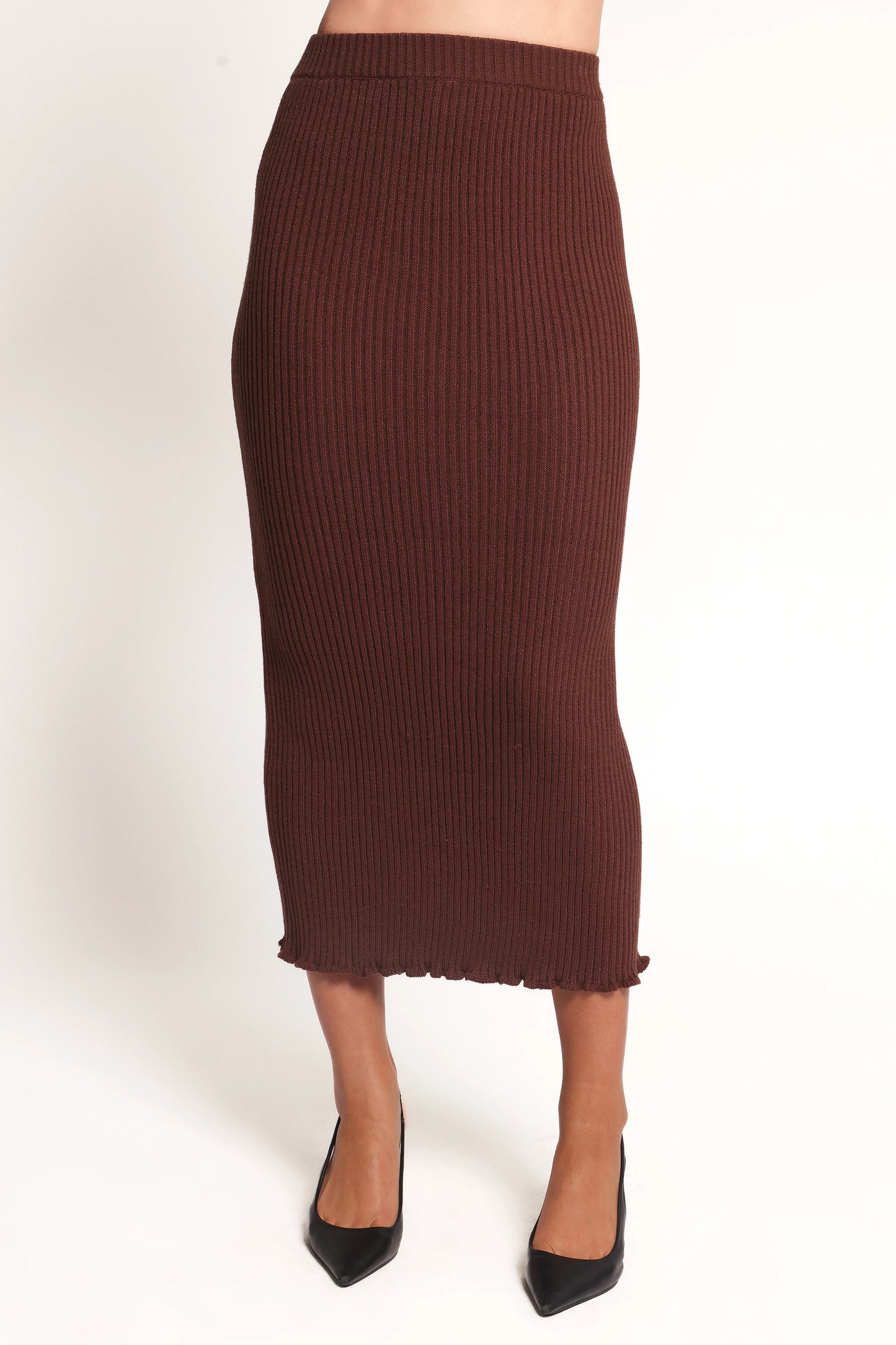 Payton Knitted Set Chocolate Brown