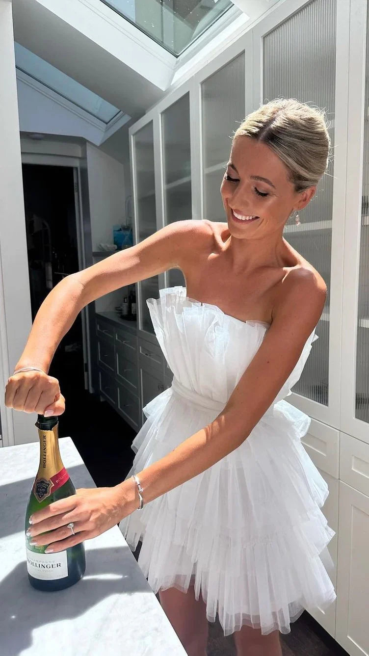 Carrie Mini Dress White