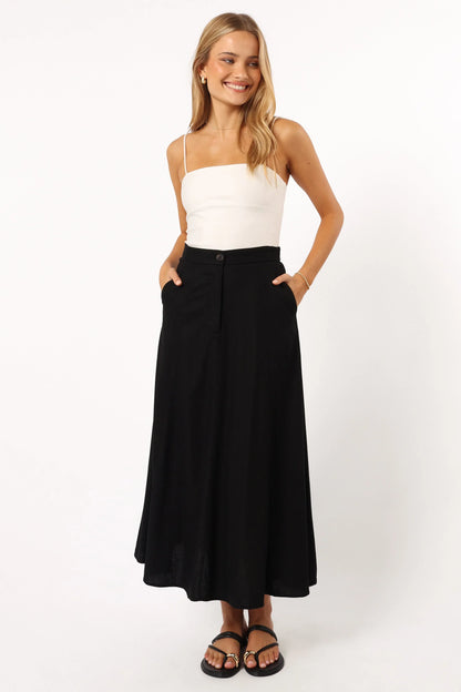 Odetta Maxi Skirt Black