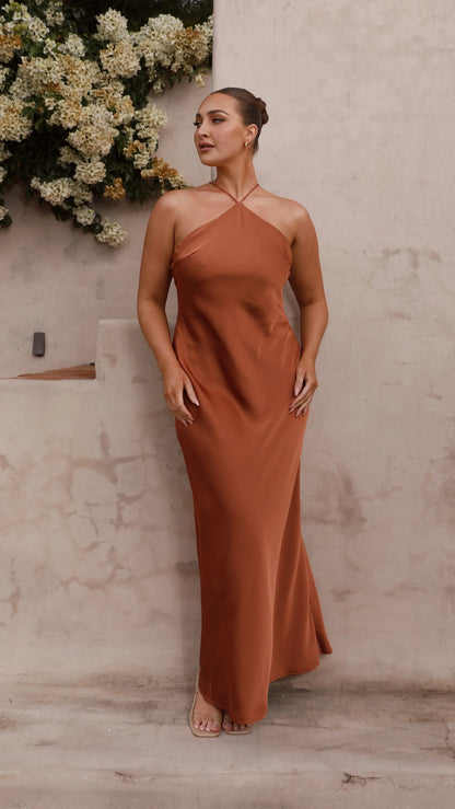 Chiara Maxi Dress Copper